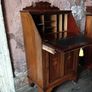 A Victorian inlaid mahogany Writing Bureau Image 2