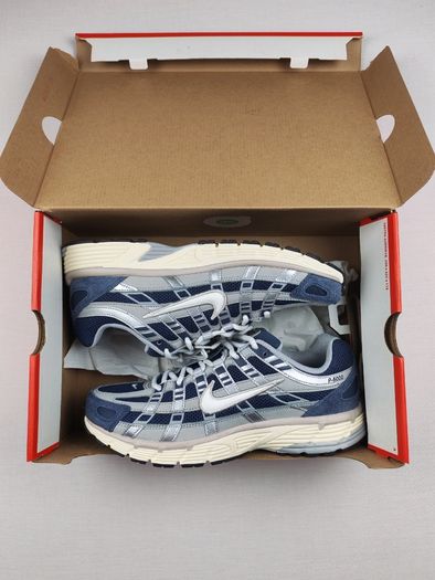 Nike P-6000 Thunder Blue Pale Ivory Slate UK 8