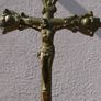 Vintage Solid Brass Crucifix Image 4