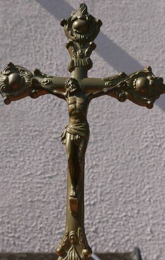 Vintage Solid Brass Crucifix