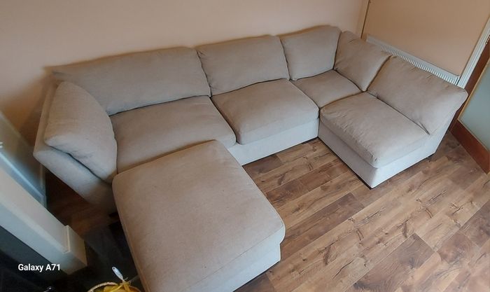 Large L-shaped sofa/couch