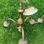 Vintage Solid Bronze Colonial Williamsburg Style Chandeliers, set of 2 Image 5