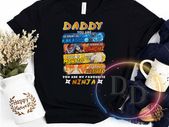 Daddy you are smart as kakashi strong as itachi fast as minato brave as naruto ninja dad fathers day tshirt