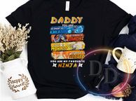 main image for ad Daddy you are smart as kakashi strong as itachi fast as minato brave as naruto ninja dad fathers day tshirt