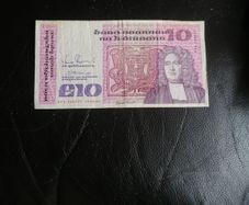 1989 Ireland Series B 10 Pound Banknote