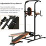 _Roman Power Tower Chair With Bench, Home Weight Lifting Bar, Weight Station, Dip Station, Pull Up Bar, Pull Up Station Image 4
