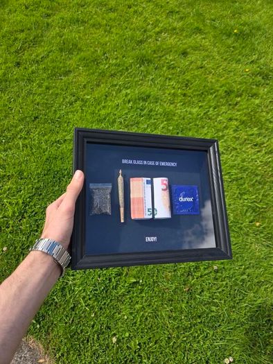 Gift 3D money frame art decor