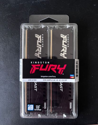 Kingston Fury Beast Black 32 GB (16x2) DDR5 RAM