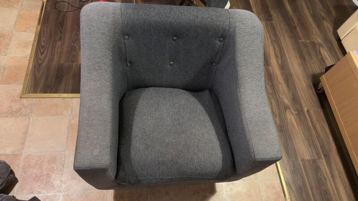 Grey 2-Seater Sofa and Single Armchair Set