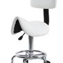 Adjustable Massage Bed 3-Section for Therapy Treatment Salon With Headrest Support And Stool White Image 4