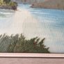 Vintage 1960s landscapes of ireland oil and handwoven tweeds picture K.C.Colohan framed Image 5