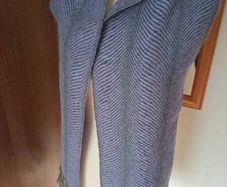 Lisabeth Mulcahy Grey/Lilac Alpacha Undulating Scarf
