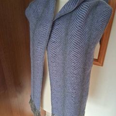 Lisabeth Mulcahy Grey/Lilac Alpacha Undulating Scarf