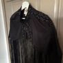 Heavily embellished limited edition exaggerated fringe cape cult piece Image 9