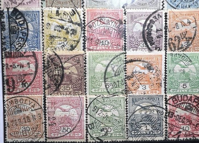 Hungary 19th century antique stamps lot