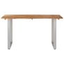 Dining Table 140x70x76 cm Solid Acacia Wood Image 3