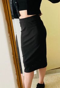 Slim Black Pencil Skirt size S (36)