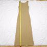 Subtitled Green Tan Beige Crinkle Textured Sleeveless Column Maxi Dress Size XS Image 10