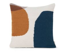 Ferm Living Kelim cushions x 5 ( 3 blue brown cream 2 yellow & pink)