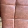 Four brown leather dining chairs Image 5