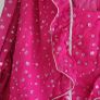 Vintage Hot Pink with Gold metallic Floral Dots Sz 12 UK Image 8