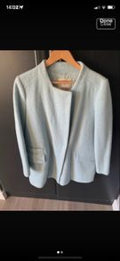Zara baby blue wool coat