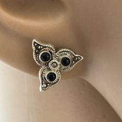 sterling silver marcasite earrings