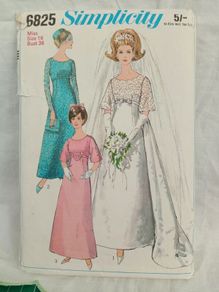 1960s vintage Bridal sewing pattern,
