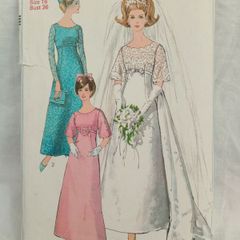 1960s vintage Bridal sewing pattern,