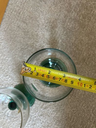 A Set of 2 Cactus Stemmed Margarita Cocktail Glasses