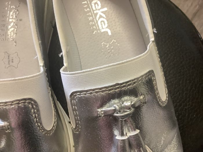 Loafers Rieker silver size 7 (40)