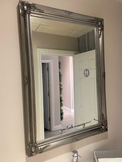 Silver Baroque Style Mirror