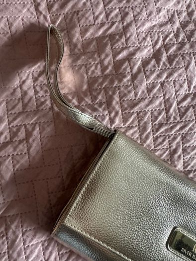 River Island gold large clutch bag Postage included
