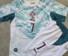 Ronaldo Portugal away football  jersey/kits