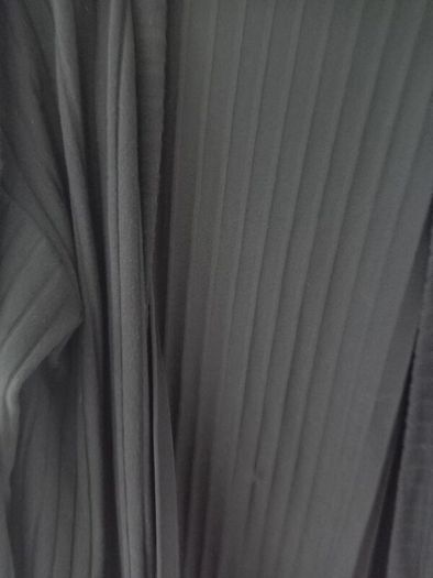Long fine ribbed dress with side slit and matching long cardigan size 16 -18