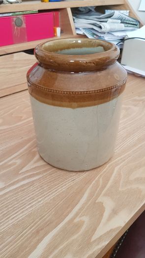 Brown Old Stoneware Jar