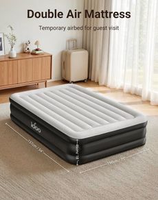 Double Airbed with Built-in Electric Pump (New)