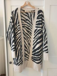 Animal Print Cardigan Size Small