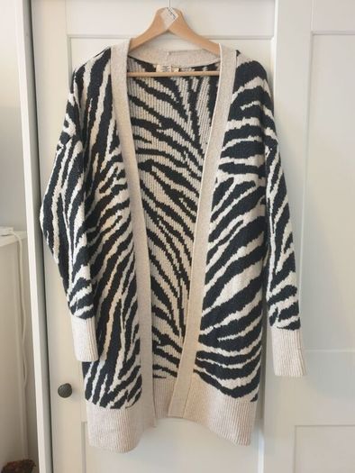 Animal Print Cardigan Size Small