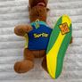 Scooby Doo Surfer Dog Stuffed Plush Toy with Green Surf  Approx. 27 cm. Used Damaged Please see photos Image 8