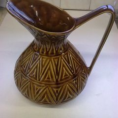 Large Irish mid-century Kilrush Celtic Pottery jug