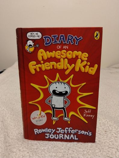 Diary of an awesome friendly kid by Jeff Kinney HARDBACK