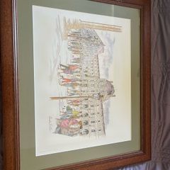 Pair of large framed Paris France pictures