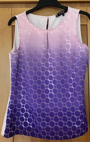 Ladies Blush Pink &Purple Top by Ben de Lisi
