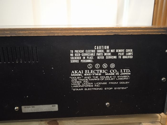 Akai GXC-710D stereo tape deck hifi audio cassete golden era