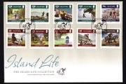 2010 Isle of Man Island Life Commemorative Stamps First Day Cover (FDC)