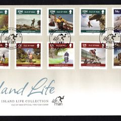 2010 Isle of Man Island Life Commemorative Stamps First Day Cover (FDC)