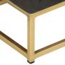 Drawer Cabinet Black and Gold 45x30x105 cm Solid Mango Wood Image 6