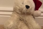 White Christmas teddy