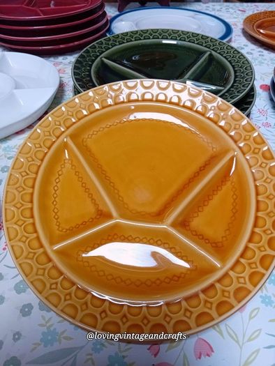 Vintage Fondue Plates